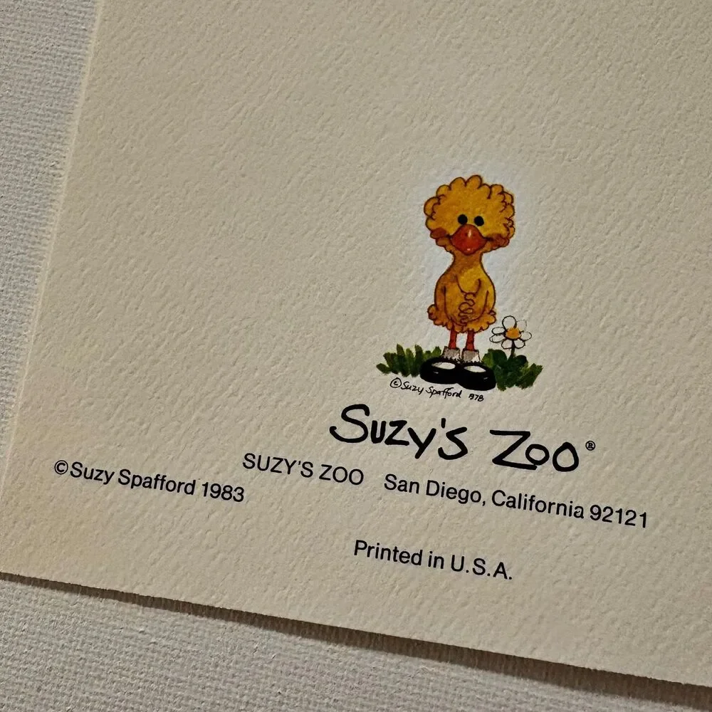 Suzys Zoo Happiness is Being a Grandma Note Cards Envelopes (7) 1983 Grandkids
